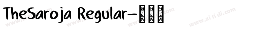TheSaroja Regular字体转换